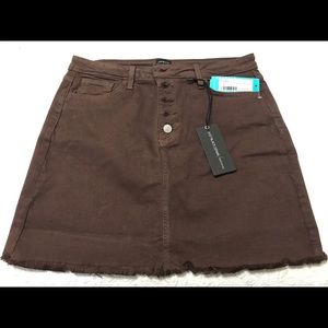 Odyssey Button Detail Denim Skirt